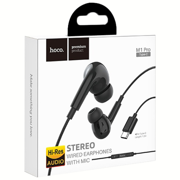 Căști Hoco M1 Pro Black Cu fir / Personal / In ear photo 4
