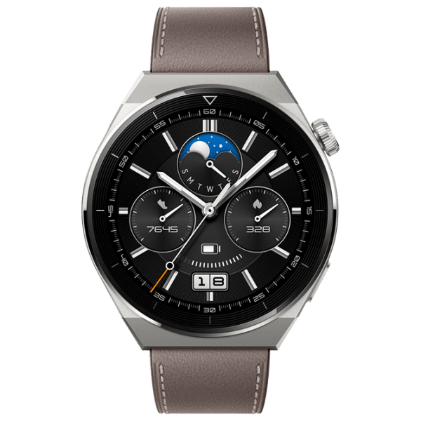 Ceas inteligent Huawei Watch GT 3 Pro Gray 1.43" | 46.6 mm | Titanium/ Piele
| 55028467 photo 3