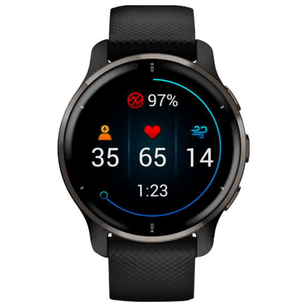 Ceas inteligent Garmin Venu 2S Plus Black 1.3" | 43.6 mm | Oțel inoxidabil/Silicon
| 010-02496-11 photo 4