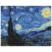 Pictură pe numere BrushMe Noaptea stelelor BS4756 50 x 40 cm, P&acirc;nză
