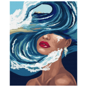 Pictură pe numere BrushMe Ocean de gânduri GX37549 50 x 40 cm, P&acirc;nză