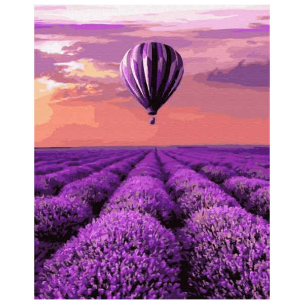 Pictură pe numere BrushMe Balon Provence GX32305 50 x 40 cm, P&acirc;nză photo 1