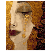 Pictură pe numere BrushMe Lacrimi de aur. Anne-Marie Silberman BS51349 50 x 40 cm, P&acirc;nză