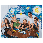 Pictură pe numere BrushMe Prieteni - capodopere BS52761 50 x 40 cm, P&acirc;nză