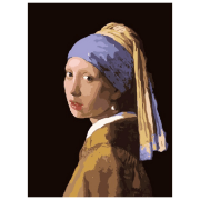 Pictură pe numere BrushMe Fata. Jan Vermeer G223 50 x 40 cm, P&acirc;nză