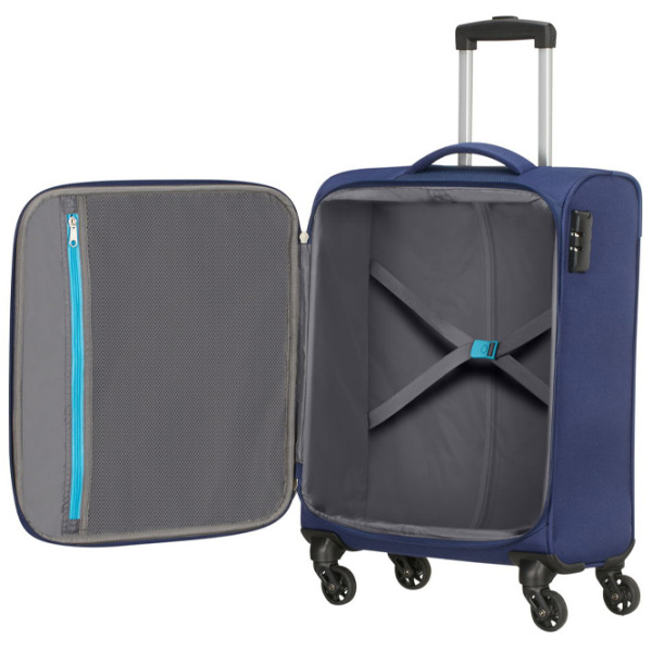 Valiză American Tourister Heat Wave Blue 38l   photo 5