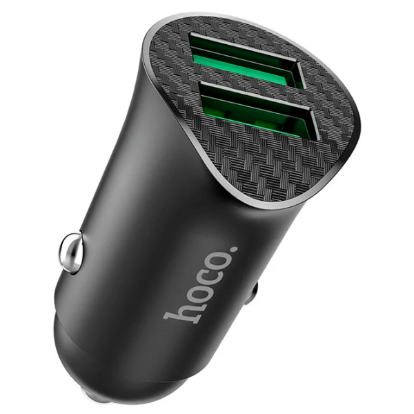 Încărcător auto Hoco Z39 (18 W) Black  / Black photo 2
