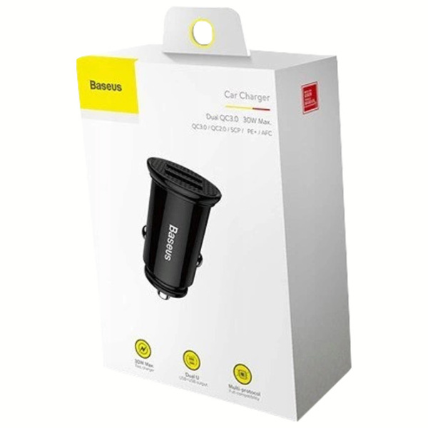 Încărcător auto Baseus CCALL-YD01 (30 W) Black  / Black photo 5