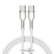Кабель для телефона Baseus CATJK-D02 USB Type-C/ USB Type-C Белый 