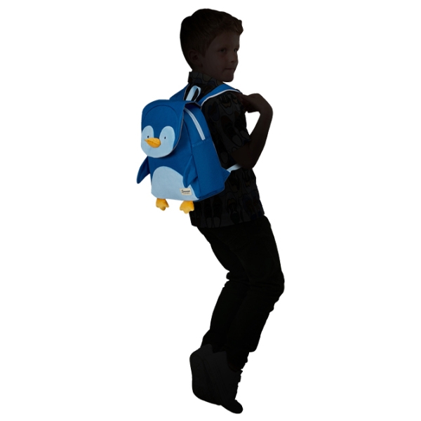 Ghiozdan pentru copii Samsonite Happy Sammies Eco Pinguinul Peter S+ Blue  photo 5