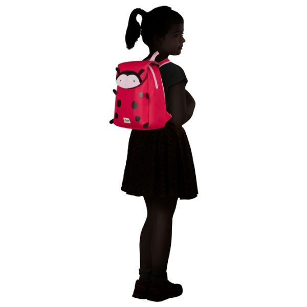 Ghiozdan pentru copii Samsonite Happy Sammies Eco Ladybug Lally S+ Red  photo 7