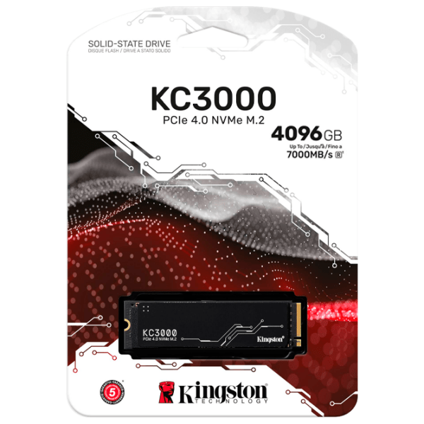 SSD Kingston KC3000 M.2 4 TB Viteza de citire: 7000 MB/ s,
Viteza de inscriere: 7000 MB/ s photo 3
