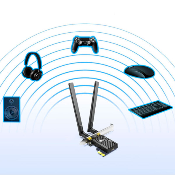 Сетевой адаптер TP-Link Archer TX55E Черный  photo 5