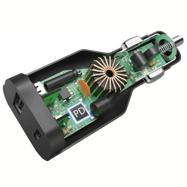 Încărcător auto Hama 200010 (70 W) Black 3 A / Black photo 4