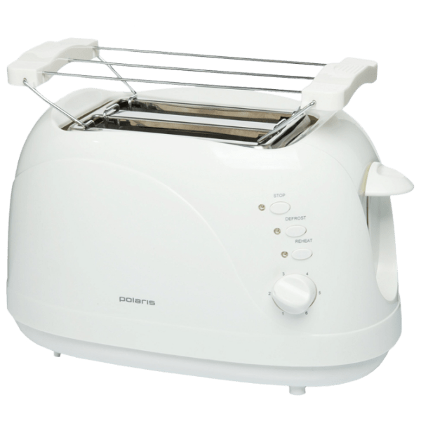 Toster Polaris PET0702L White 750 W, Numărul de grade de prăjire: 6 photo 1