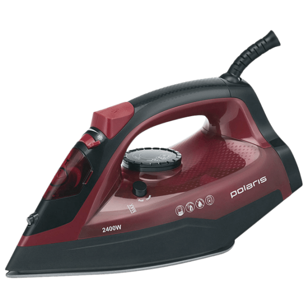 Fier de călcat Polaris PIR2478K Red 2400 W, 45 g/ min, 0.3 l, Ceramică photo 1