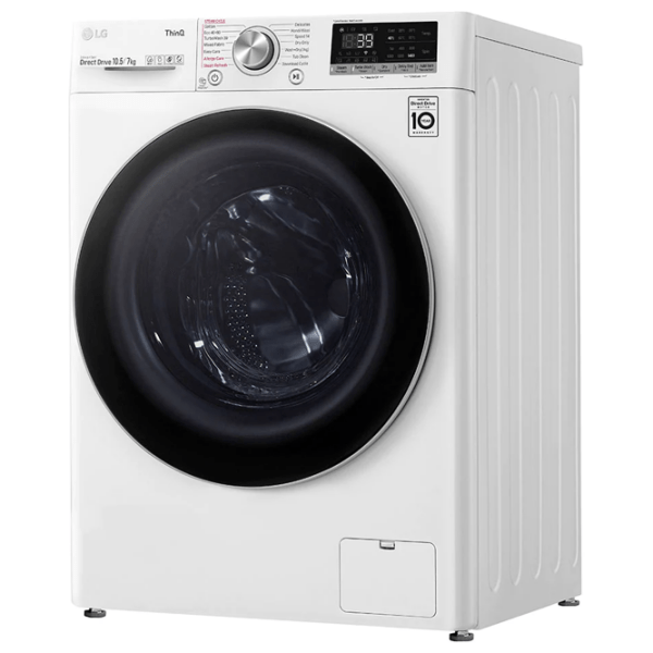 Mașină de spălat cu uscător LG F4DV710S1E White 10.5 kg, 1400 rpm, E photo 2