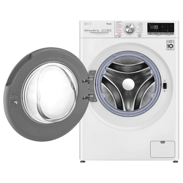 Mașină de spălat cu uscător LG F4DV710S1E White 10.5 kg, 1400 rpm, E photo 4