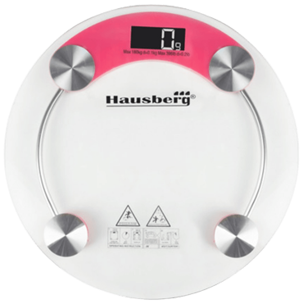 Cântar de podea HAUSBERG HB6000 Transparent 180 kg / Transparent photo 1