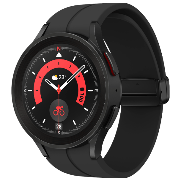Умные часы Samsung Galaxy Watch5 Pro Черный 1.36" | 45 мм | Титан/Силикон
|  photo 1