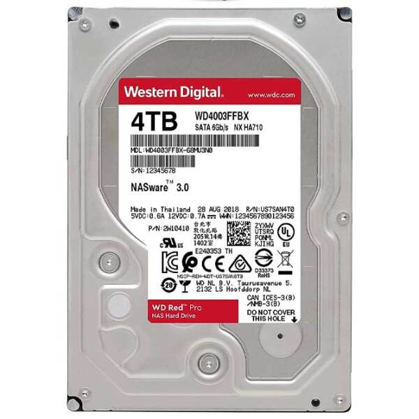 HDD Western Digital Red Pro Nas 3.5'' 4 TB  photo 2