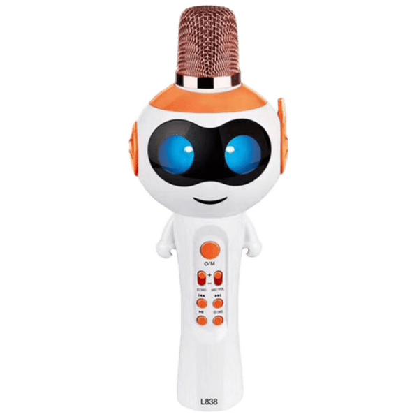 Microfon Helmet BT L838 White Orange  photo 1