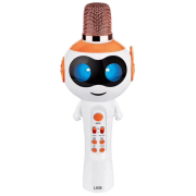 Microfon Helmet BT L838 White Orange 