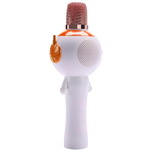 Microfon Helmet BT L838 White Orange  photo 2