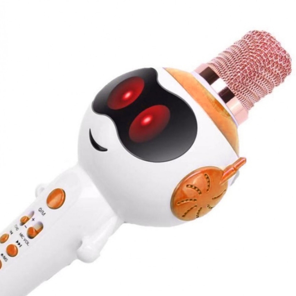 Microfon Helmet BT L838 White Orange  photo 3