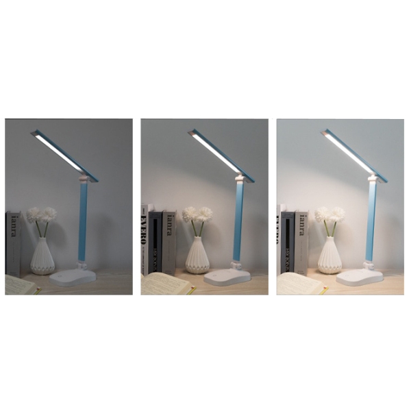 Lampă de masă Desk lamp WS-2020 Rechargable Blue Acumulator, rețea photo 4