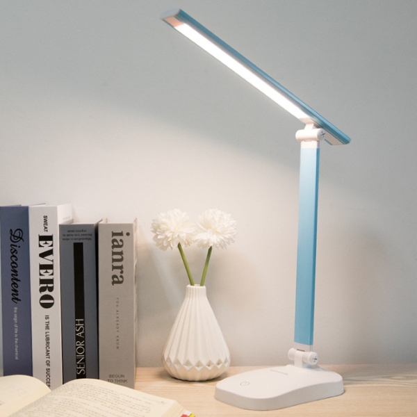 Lampă de masă Desk lamp WS-2020 Rechargable Blue Acumulator, rețea photo 5