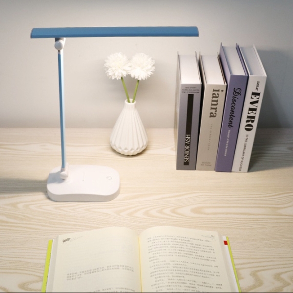 Lampă de masă Desk lamp WS-2020 Rechargable Blue Acumulator, rețea photo 6