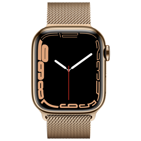 Умные часы Apple Watch Series 7 + Cellular (MKJ03WB/ A) Нержавеющая сталь Золотой, Gold Milanese Loop Материал ремешка: Нержавеющая сталь, 41 мм photo 2