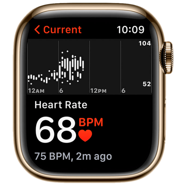 Умные часы Apple Watch Series 7 + Cellular (MKJ03WB/ A) Нержавеющая сталь Золотой, Gold Milanese Loop Материал ремешка: Нержавеющая сталь, 41 мм photo 5