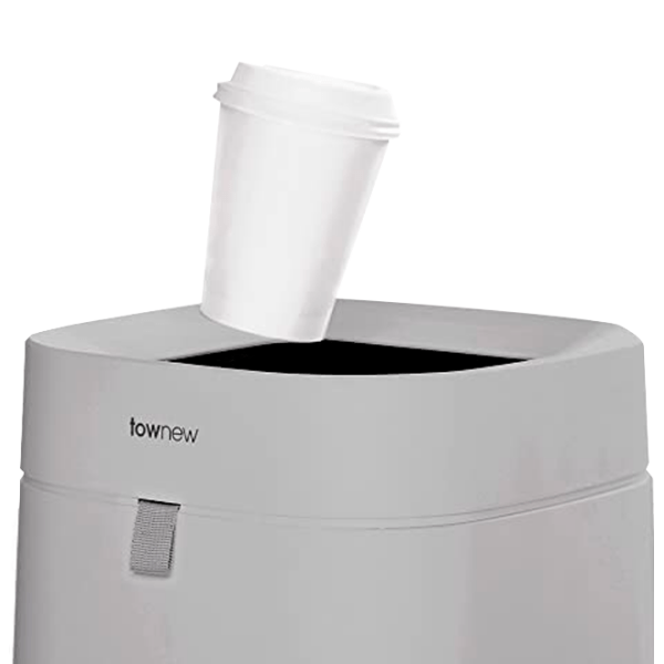 Мусорное ведро Xiaomi Townew Smart Trash Can T Air Светло-серый Пластик, 16.3 л photo 2
