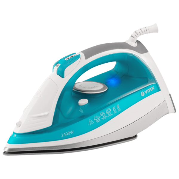 Fier de călcat Vitek VT-1264 White 2400 W, 40 g/ min, 0.35 l, Ceramică photo 1