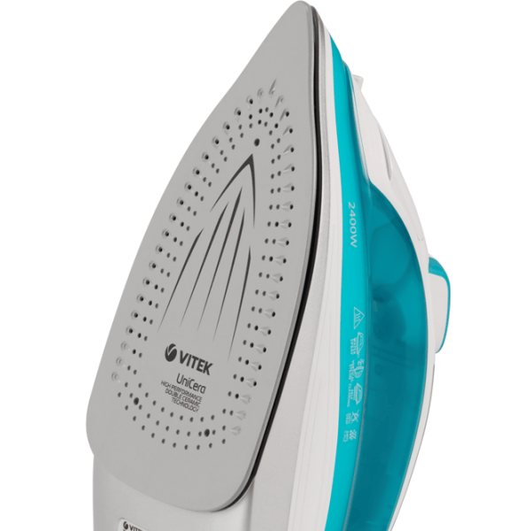 Fier de călcat Vitek VT-1264 White 2400 W, 40 g/ min, 0.35 l, Ceramică photo 2