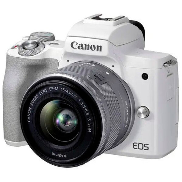 Cameră foto Canon EOS M50 Mark II & EF-M 15-45mm f/ 3.5-6.3 IS STM + EF-M 15-45mm f/ 3.5-6.3 IS STM Kit White CMOS, 24.1 MP, f/ 3.5 - f/ 6.3 photo 2