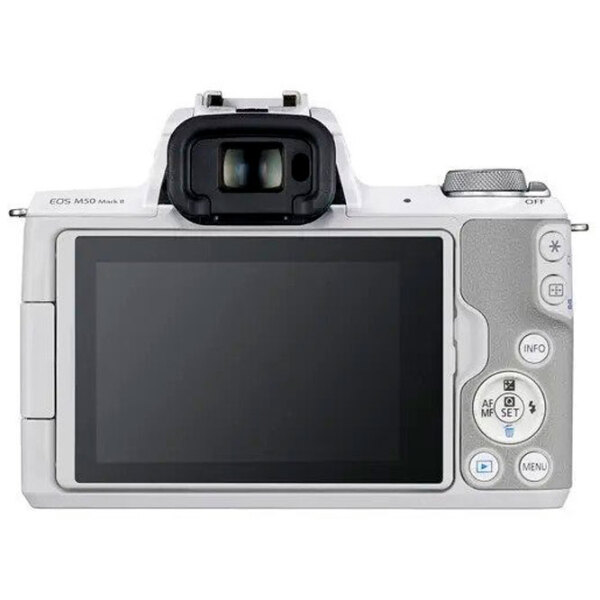 Cameră foto Canon EOS M50 Mark II & EF-M 15-45mm f/ 3.5-6.3 IS STM + EF-M 15-45mm f/ 3.5-6.3 IS STM Kit White CMOS, 24.1 MP, f/ 3.5 - f/ 6.3 photo 4