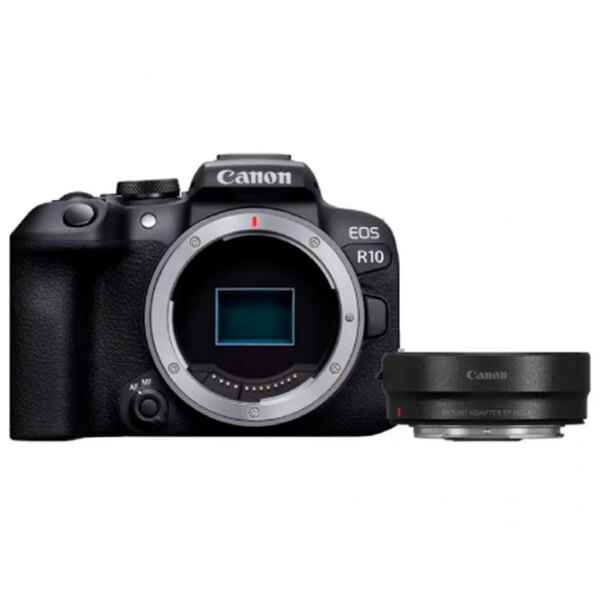 Cameră foto Canon EOS R10 + + Adapter EF-EOS R for EF-S and EF Body Black CMOS, 24.2 MP, photo 2