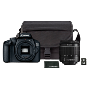 Cameră foto Canon EOS 4000D + EF-S18-55 DC III + SB130 + SD-Card 16GB Kit Black CMOS, 18 MP, f/ 3.5 - f/ 5.6