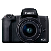 Cameră foto Canon EOS M50 Mark II & EF-M 15-45mm f/ 3.5-6.3 IS STM + EF-M 15-45mm f/ 3.5-6.3 IS STM Kit Black CMOS, 24.1 MP, f/ 3.5 - f/ 6.3