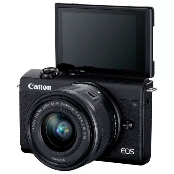 Cameră foto Canon EOS M200 & EF-M 15-45mm f/ 3.5-6.3 IS STM + EF-M 15-45mm f/ 3.5-6.3 IS STM + Streaming Kit Kit Black CMOS, 24.1 MP, f/ 3.5 - f/ 6.3 photo 4