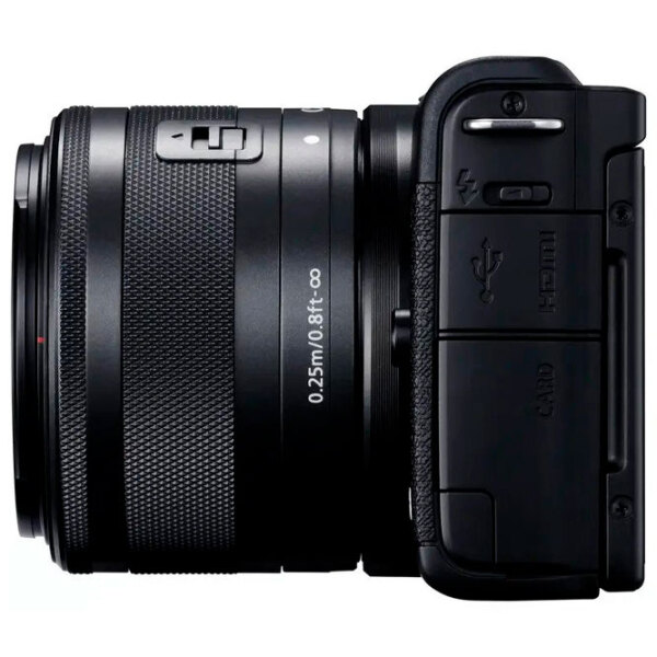 Cameră foto Canon EOS M200 & EF-M 15-45mm f/ 3.5-6.3 IS STM + EF-M 15-45mm f/ 3.5-6.3 IS STM + Streaming Kit Kit Black CMOS, 24.1 MP, f/ 3.5 - f/ 6.3 photo 5