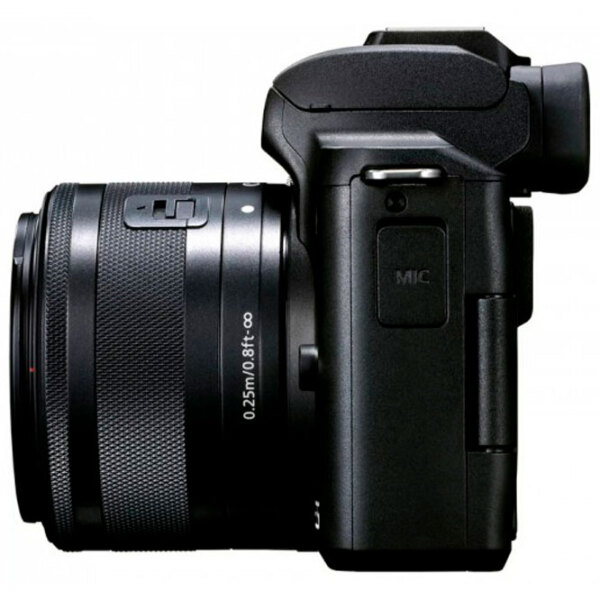 Cameră foto Canon EOS M50 Mark II & EF-M 15-45mm f/ 3.5-6.3 IS STM + EF-M 15-45mm f/ 3.5-6.3 IS STM + Vlogger Kit Kit Black CMOS, 24.1 MP, f/ 3.5 - f/ 6.3 photo 2