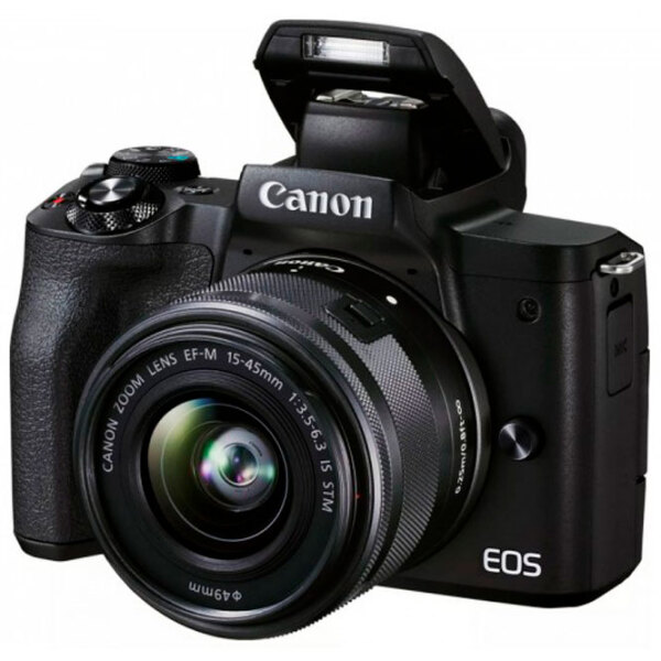 Cameră foto Canon EOS M50 Mark II & EF-M 15-45mm f/ 3.5-6.3 IS STM + EF-M 15-45mm f/ 3.5-6.3 IS STM + Vlogger Kit Kit Black CMOS, 24.1 MP, f/ 3.5 - f/ 6.3 photo 8