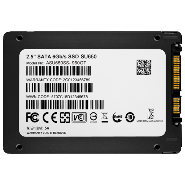 SSD ADATA SU650 2.5'' 480 GB Viteza de citire: 520 MB/ s,
Viteza de inscriere: 450 MB/ s photo 5