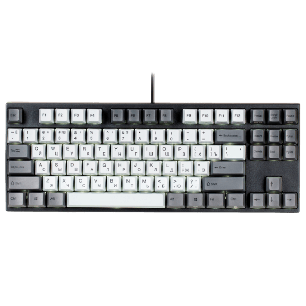 Tastatură Varmilo VA87M Ink Rhyme Gray Gaming, Cu fir photo 1