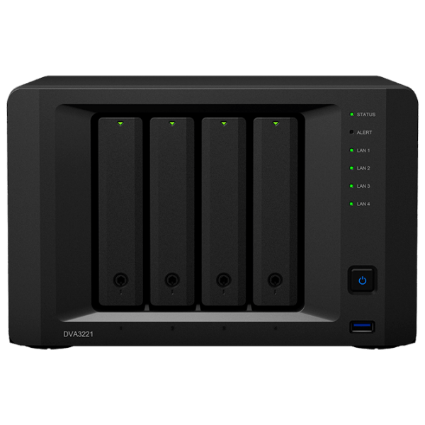 Сетевое хранилище Synology DVA3221 Черный  photo 1