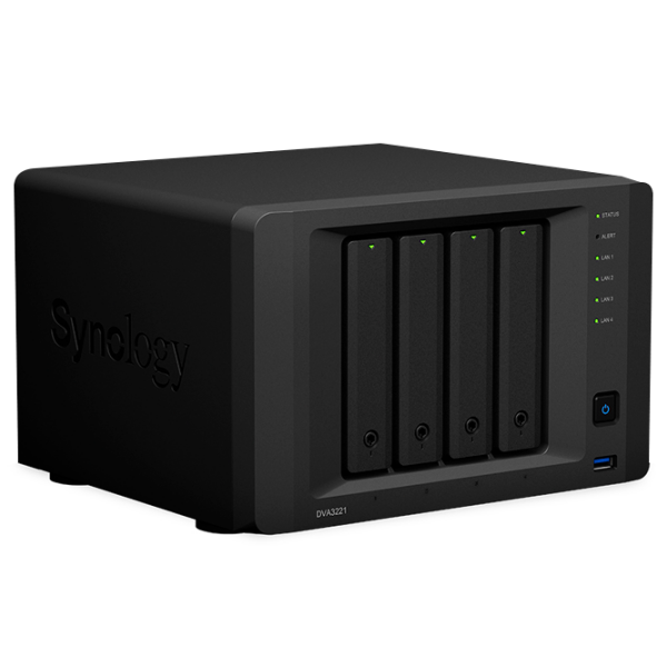 Сетевое хранилище Synology DVA3221 Черный  photo 2